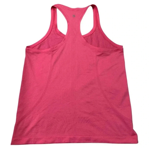 Lululemon Swiftly Tech  Tank Top 2.0 Waist Length Size 10 Lip Gloss Pink - Picture 3 of 8